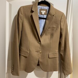 J Crew camel blazer, size 0.